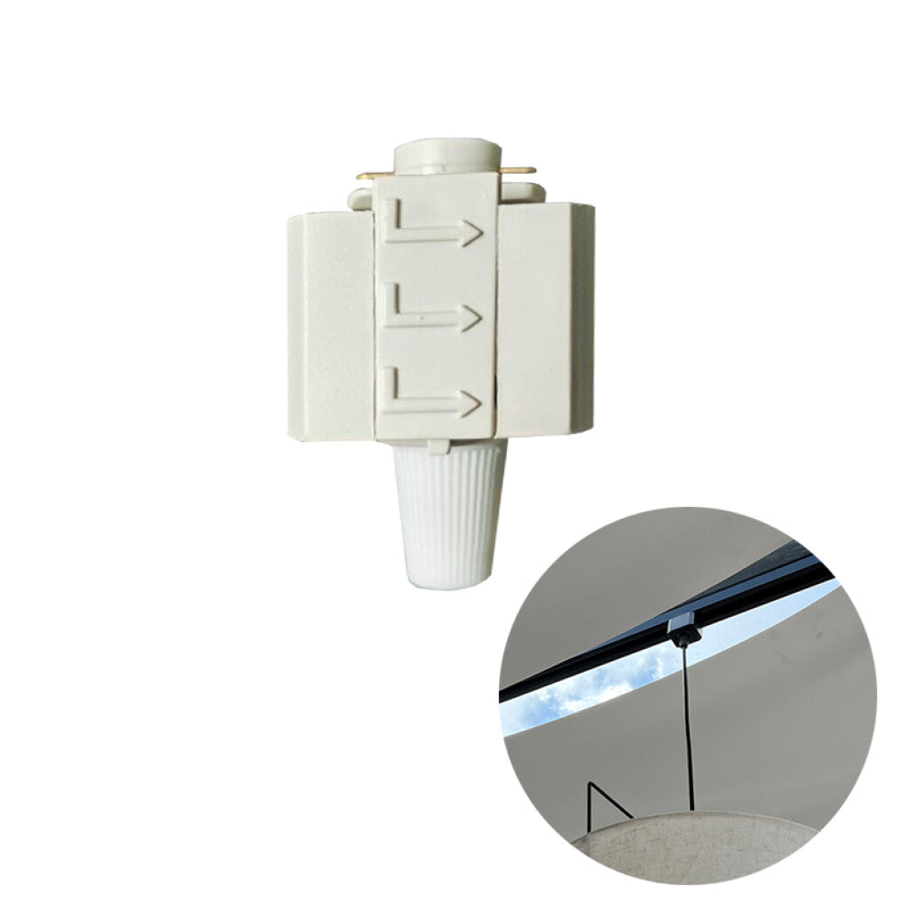 Adaptador de riel blanco en 2 vías para colgante - IX4107X