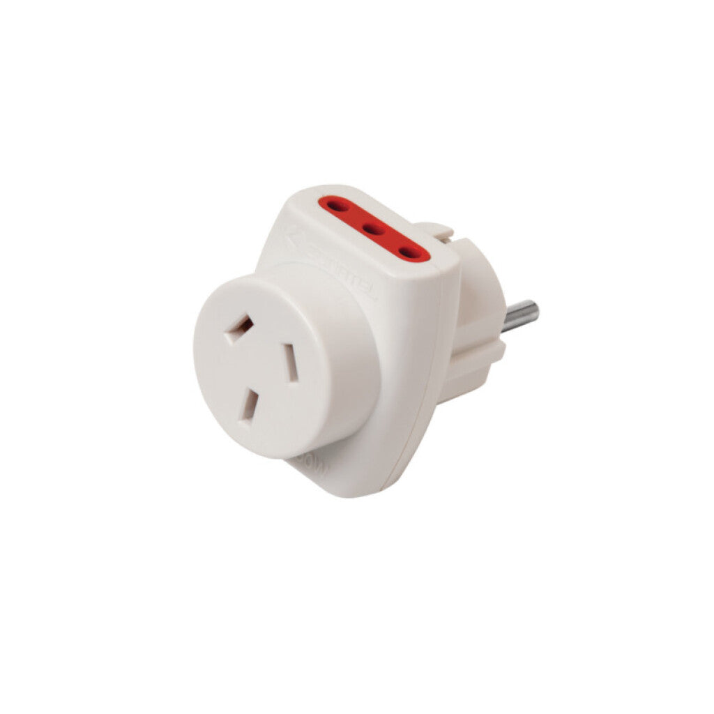 Adaptador schuko c/1 estándar + 2 x 3 en línea - C84539