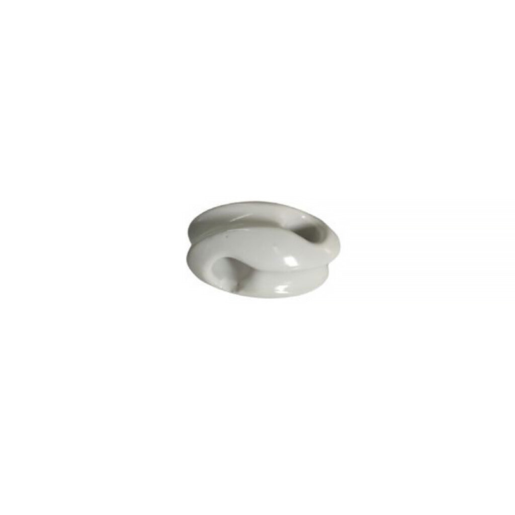 Aislador de porcelana rienda oval - 001 - A10321