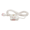 Alargue 3L c/1 schuko + 2 x 3L 5 mts. blanco - E18250