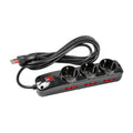Alargue 3L c/ 3 sch. + 6 x 3L c/ int. 3 mts. negro - E18258N