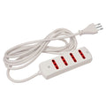 Alargue 3L c/4 tomas bipaso 5 mts. blanco - E18261
