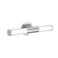 Aplique acero cromo/vidrio2XE14 IP44 460mm PALMERA - EG3442