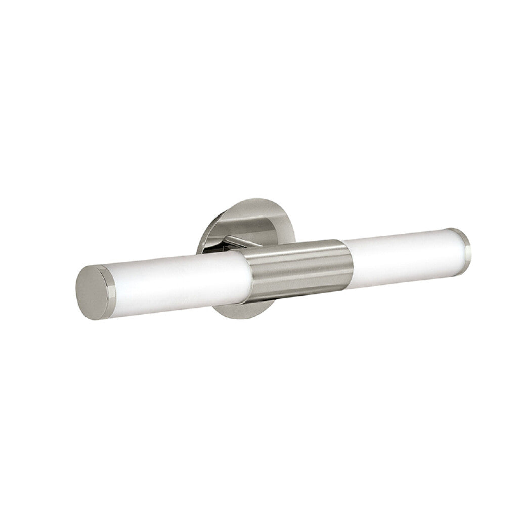 Aplique acero níquel 2XE14 IP44 460mm PALMERA - EG3444
