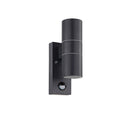 Aplique bidir. grafito 2XGU10 IP44 c/ sensor RIGA5 - EG0429X