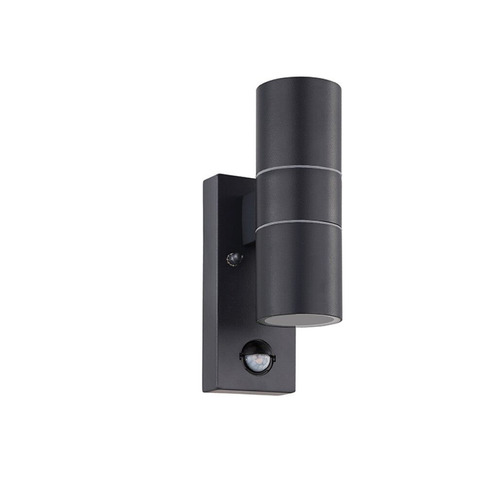Aplique bidir. grafito 2XGU10 IP44 c/ sensor RIGA5 - EG0429X
