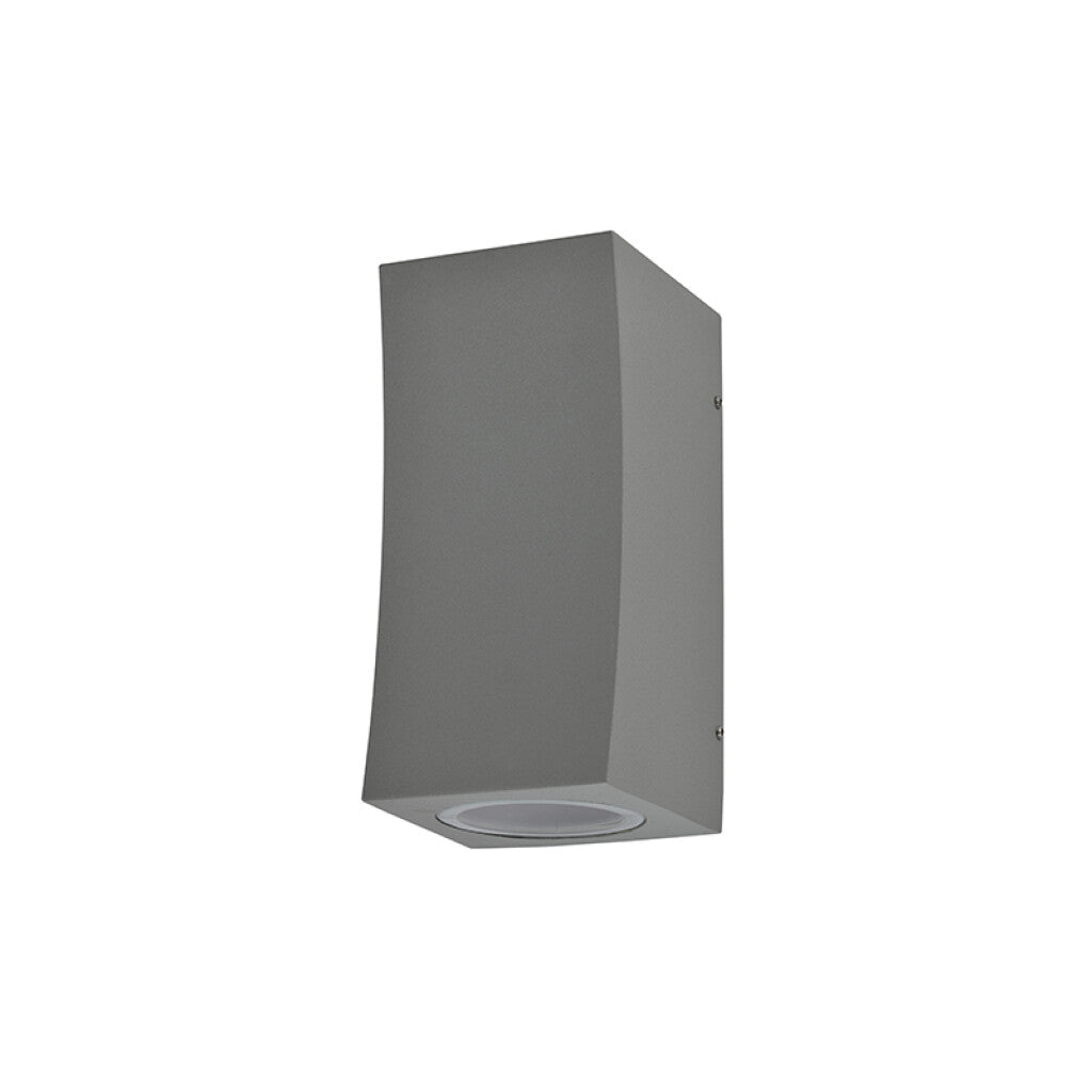 Aplique bidireccional aluminio gris IP54 2XGU10 - IX9820