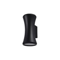 Aplique bidireccional aluminio negro IP54 2XGU10 - IX9812
