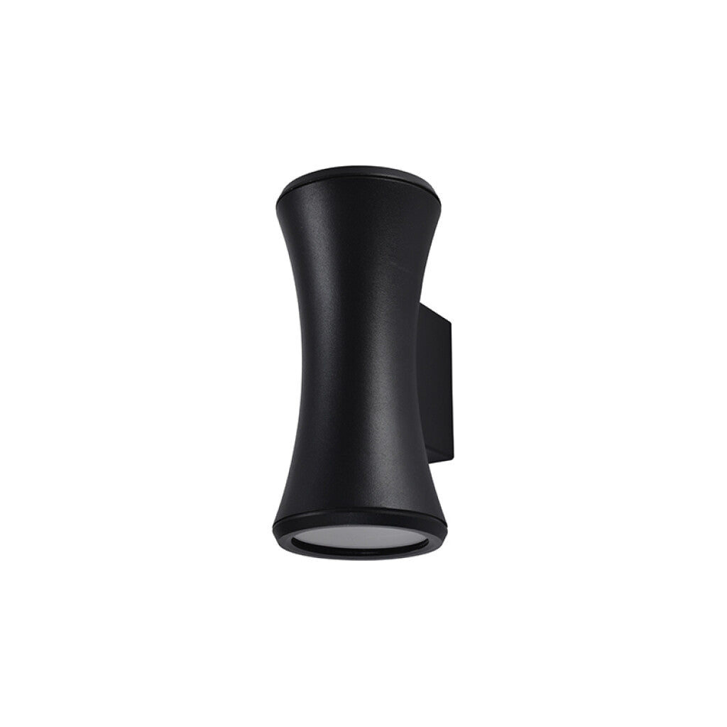 Aplique bidireccional aluminio negro IP54 2XGU10 - IX9812