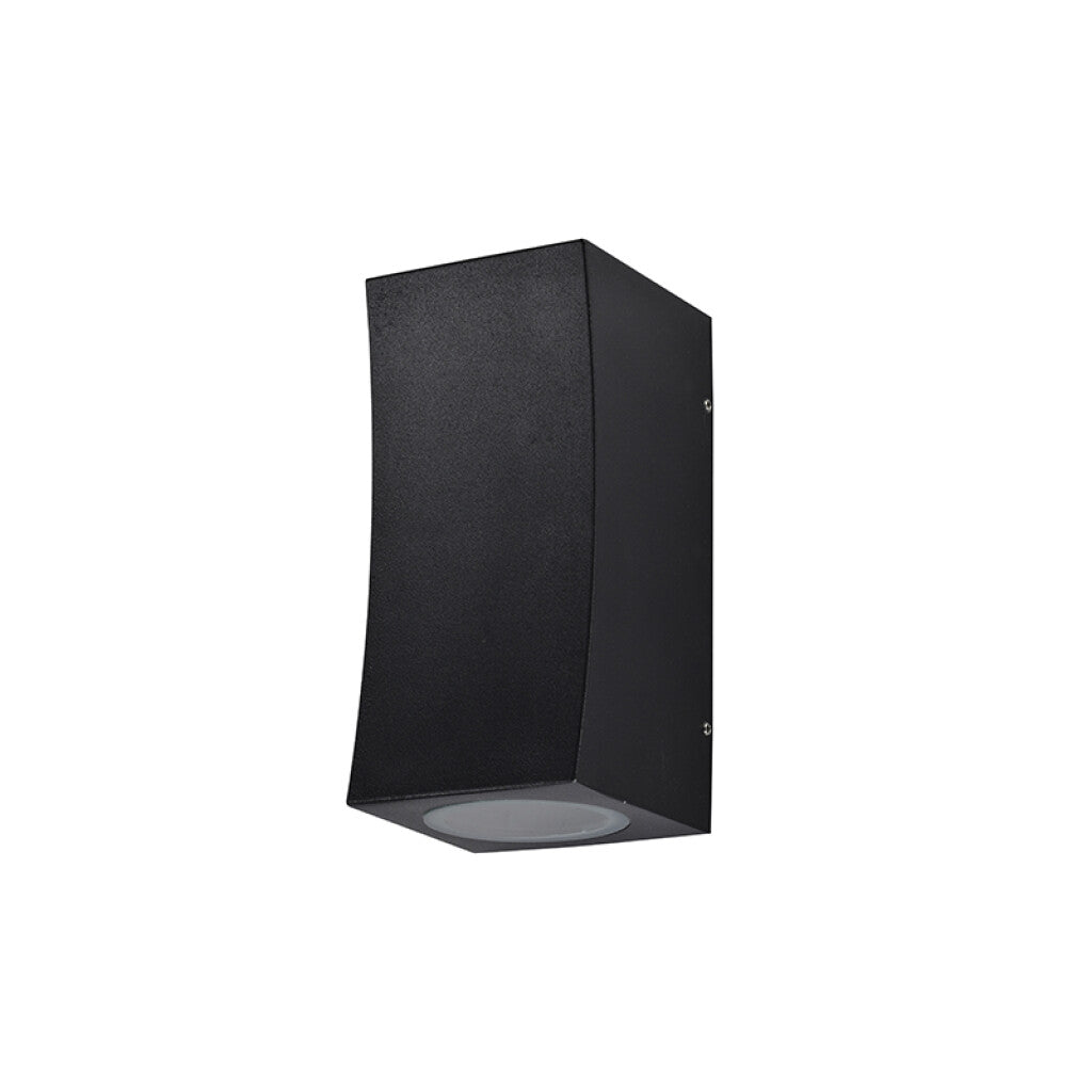 Aplique bidireccional aluminio negro IP54 2XGU10 - IX9818