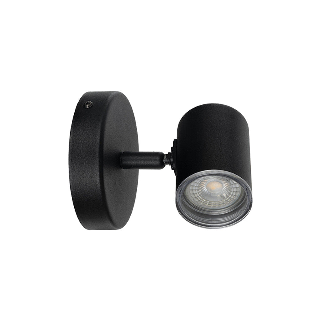 Aplique de pared acero negro GU10 - EG6400