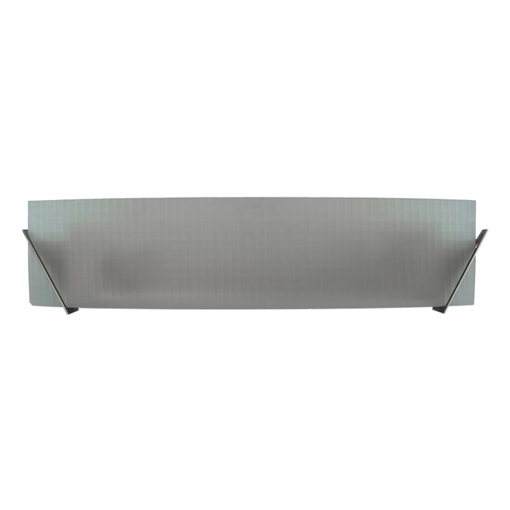 Aplique de pared, en acero blanco y vidrio satinado, para 2 PL-C 18W - BK5029