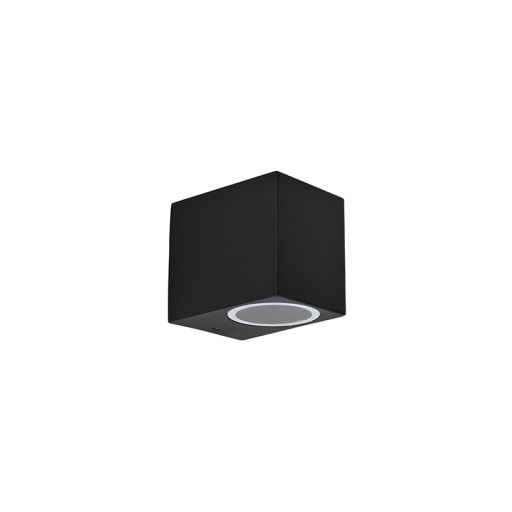 Aplique de pared exterior aluminio negro IP44 GU10 - IX9830