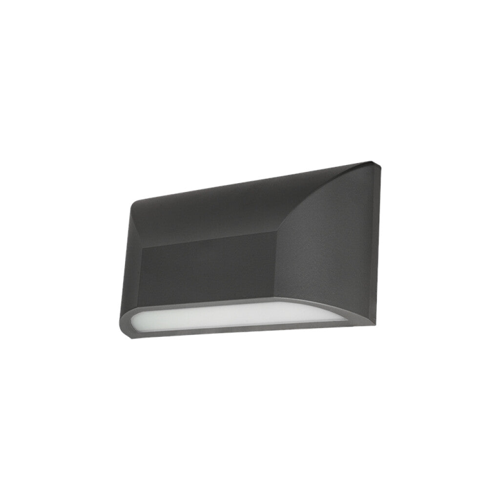 Aplique de pared LED, gris oscuro, IP65 12W 3000K - AO1120