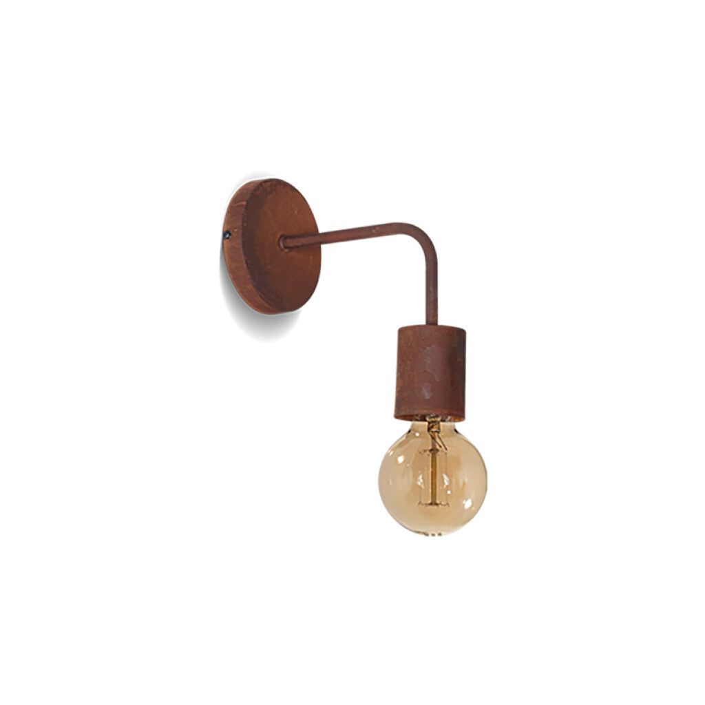Aplique de pared portalámpara color óxido, 1xE27 - JU0230