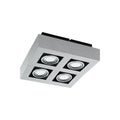 Aplique de techo cuadrado aluminio 4XGU10 LOKE 1 - EG3162