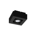 Aplique de techo cuadrado negro para GU-10 - EG1240