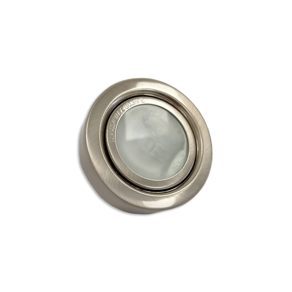 Aplique halógeno BI-PIN redondo acero niquel.20W - AI1602