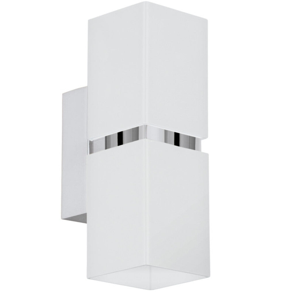 Aplique indirecto blanco/cromo 2XGU10 3,3W PASSA - EG0314