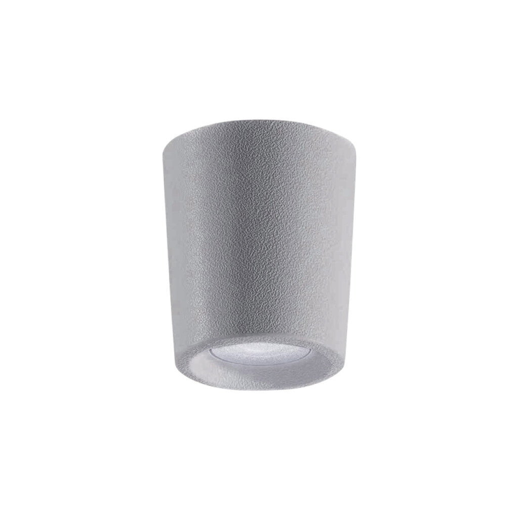 Aplique LED gris IP55 GU10 inc. cálida Ø90 LIVIA90 - FL0958X