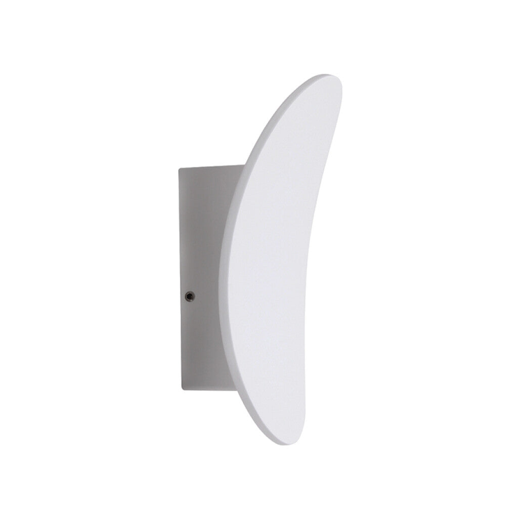 Aplique LED pared blanco redondo 7W cálido IP65 - IX4569