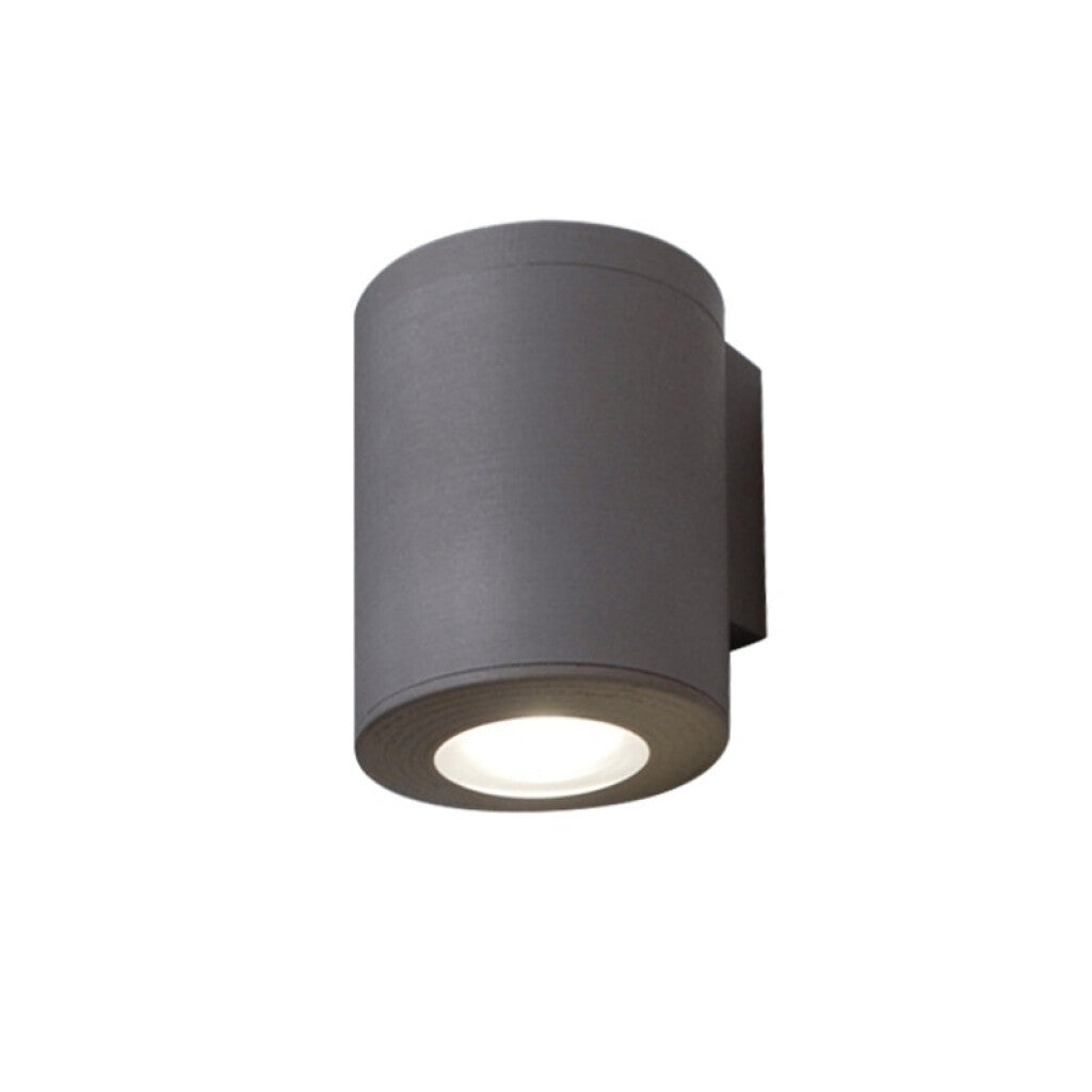 Aplique LED pared gris IP55 GU10 inc. Ø95mm FRANCA - FL0907