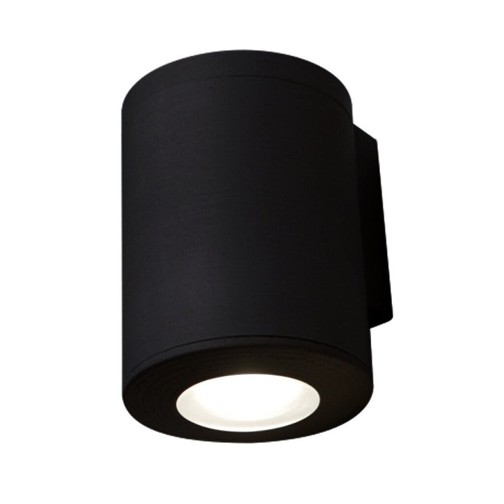 Aplique LED pared negro IP55 GU10 inc Ø95mm FRANCA - FL0908
