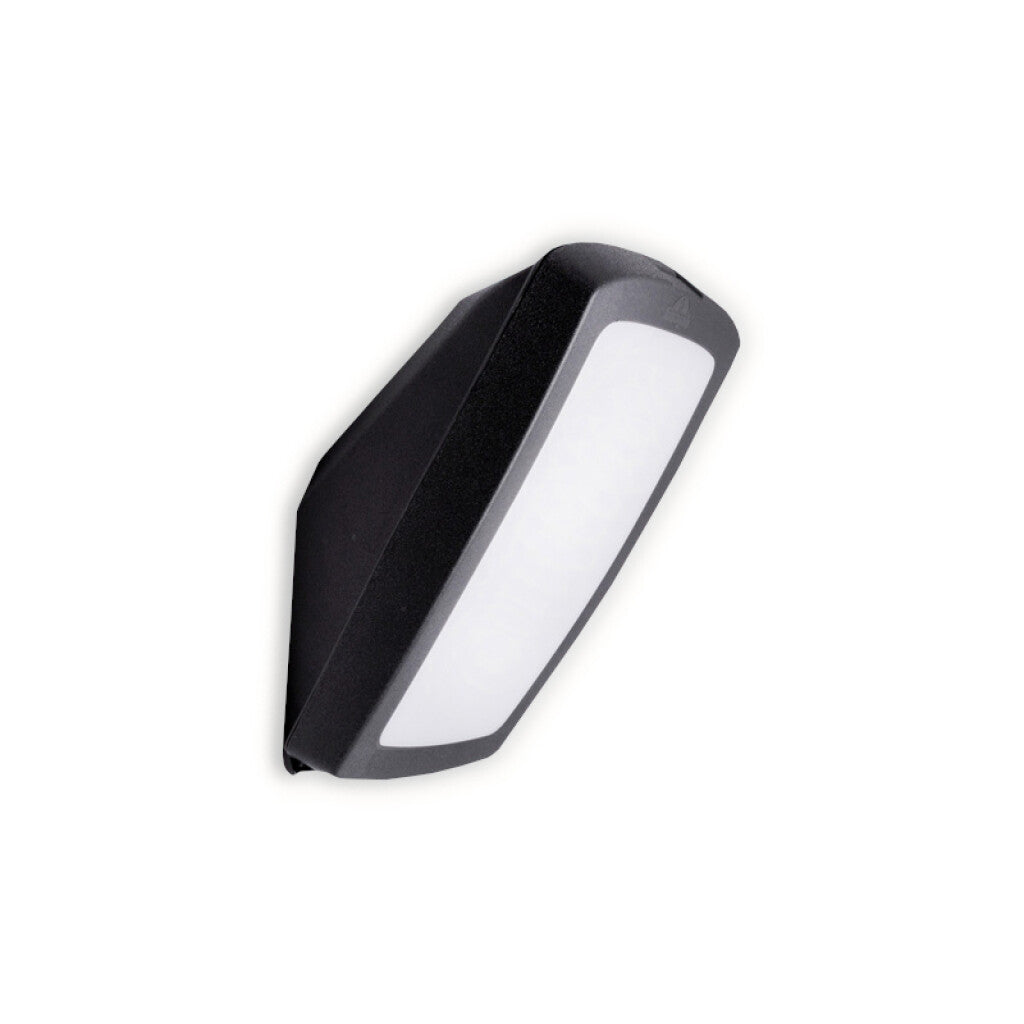 Aplique LED pared negro IP66 E27 no incl. GERMANA - FL0756