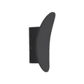 Aplique LED pared negro redondo 7W cálido IP65 - IX4568