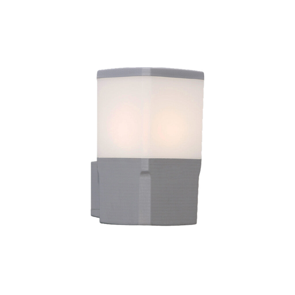 Aplique LED pared rectan. gris IP55 E27 VIRGILIO - FL0664