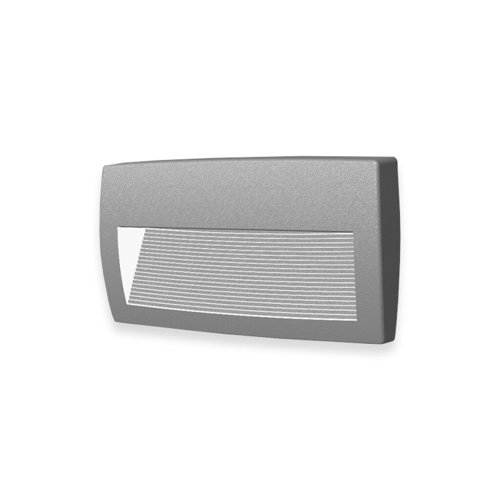 Aplique LED rect. gris IP55 R7S inc. LORENZA190 - FL0934X