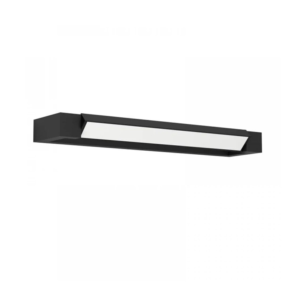 Aplique LED rectang. negro 9W neutra 1000Lm IP44 - EG0351