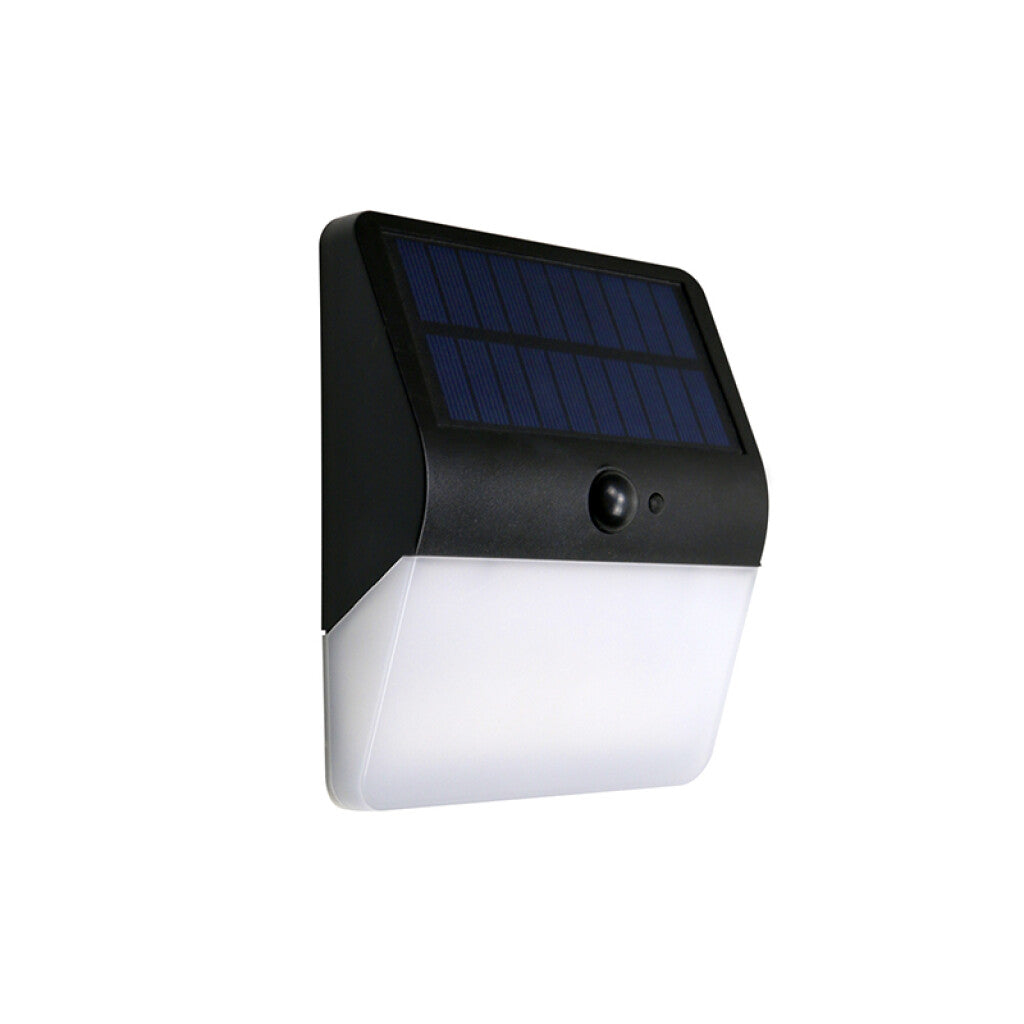 Aplique LED solar c/ sensor, exterior 400Lm cálida - IX3054