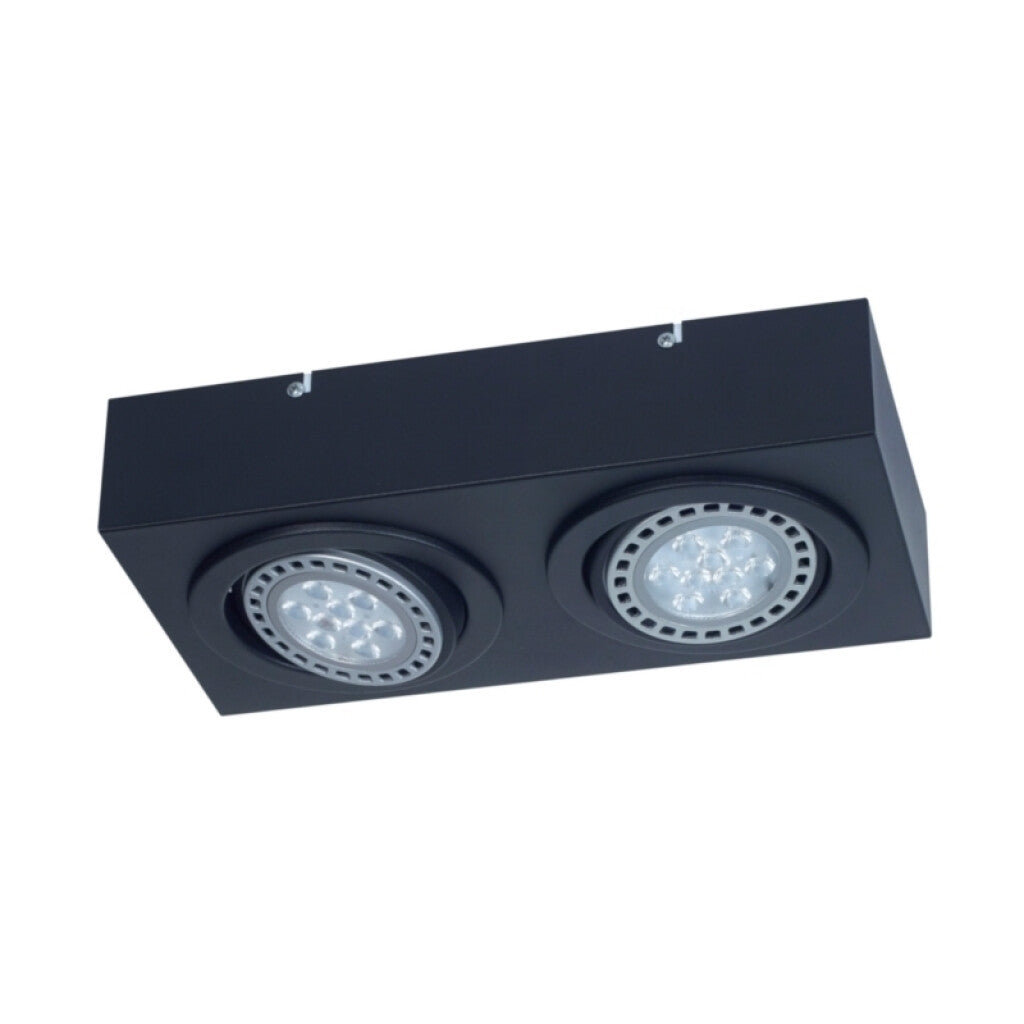 Aplique móvil de 2 luces línea LAGUNA, negro - JU0114