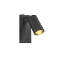 Aplique pared acero negro spot movil E27 IP20 - ZU0410