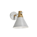 Aplique pared cónico metal blanco 1xE27 - IX9222