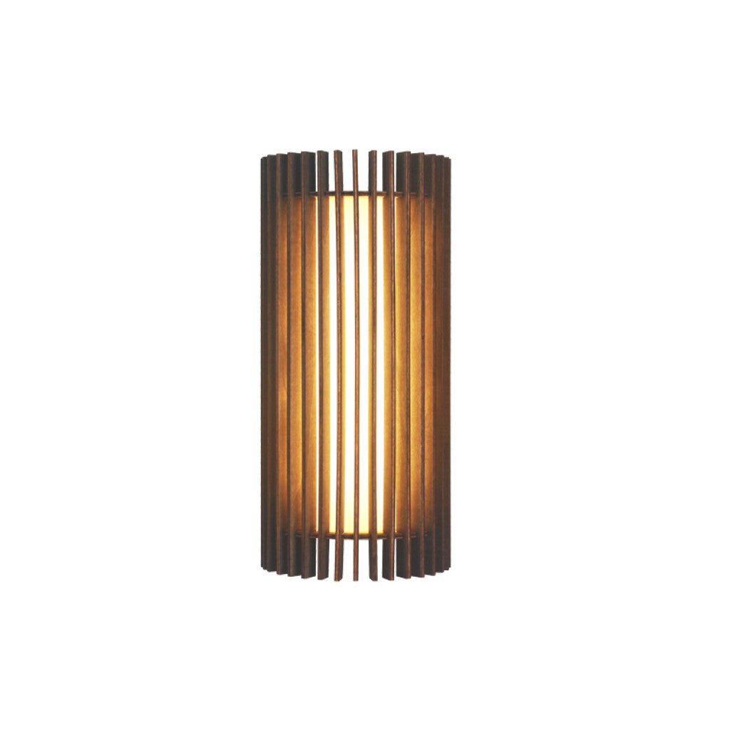 Aplique pared LED en madera oscura 8w cálido - IX9266
