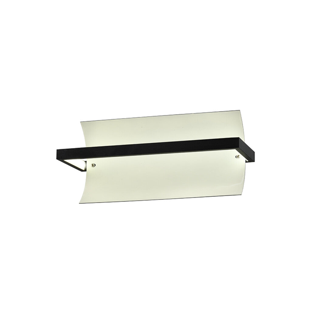 Aplique pared LED metal negro y vidrio 14W 3000K - IX9768