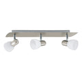 Aplique pared níquel 3xE14 pantalla vidrio opal - EG6179