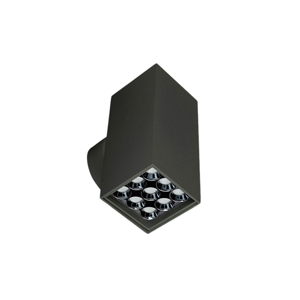 Aplique pared PRISMA ROMA SQUARE 9 dúo negro 24W - MN0531
