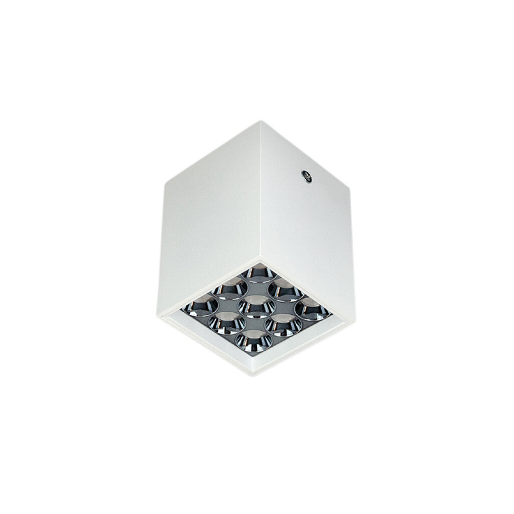 Aplique techo LED ROMA 9 blanco/cobre 12W 3000K - MN0523