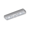 Aplique techo rect. LED plateado 1,5V 3000K sensor - EG3434