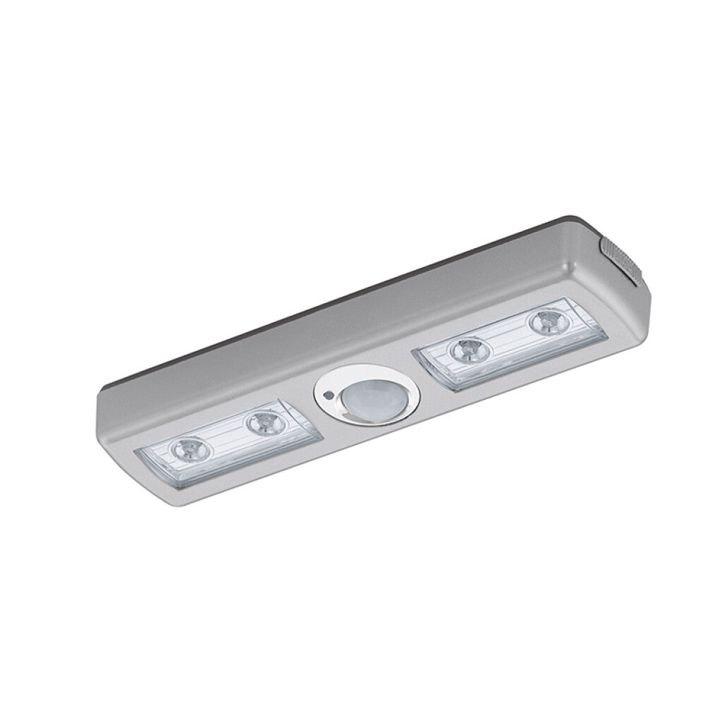 Aplique techo rect. LED plateado 1,5V 3000K sensor - EG3434