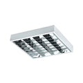 Artefacto adosar con louver p/4 tubos led de 60 cm - AI7120