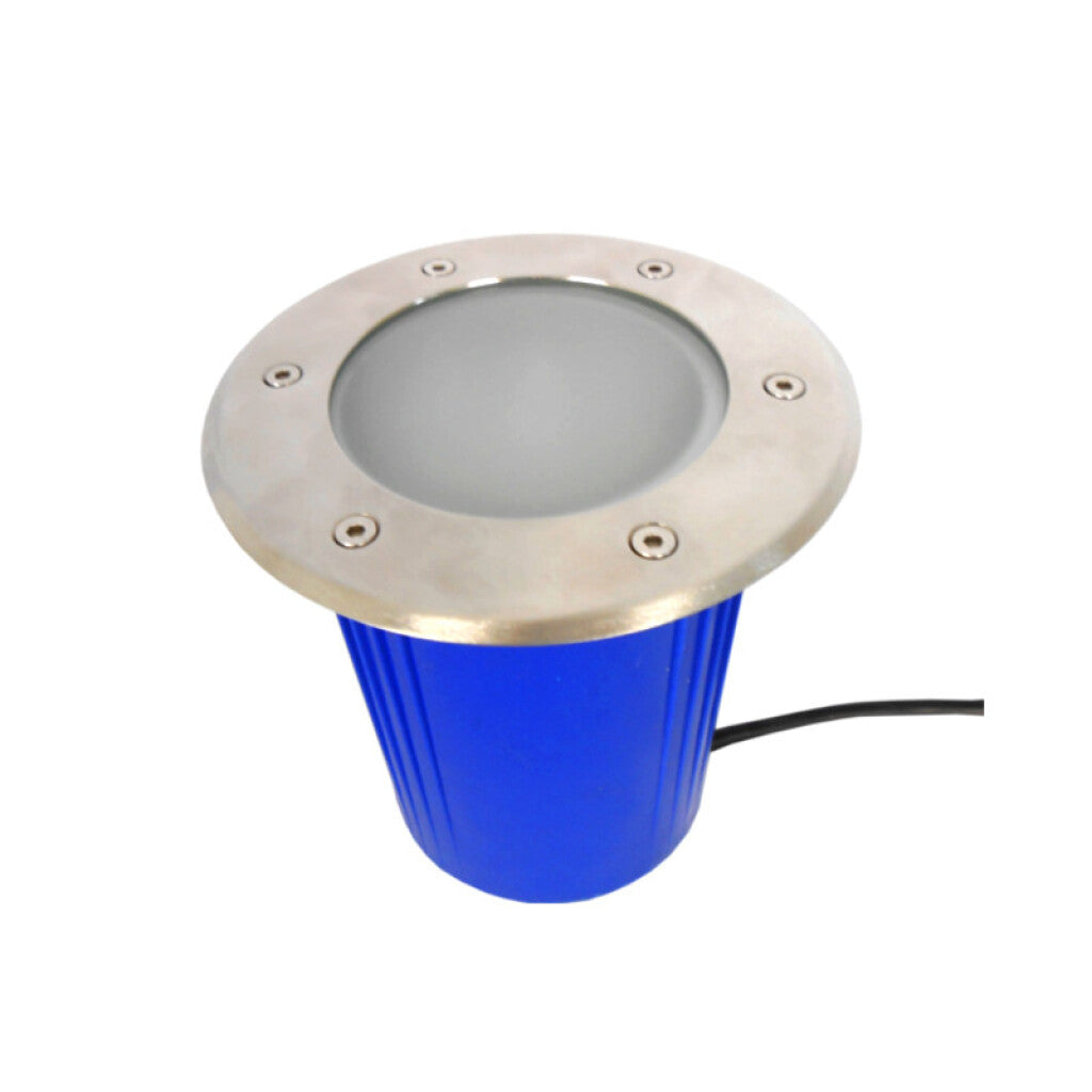 Artefacto p/emb. en piso, IP65, satinado, E27 - AI7530