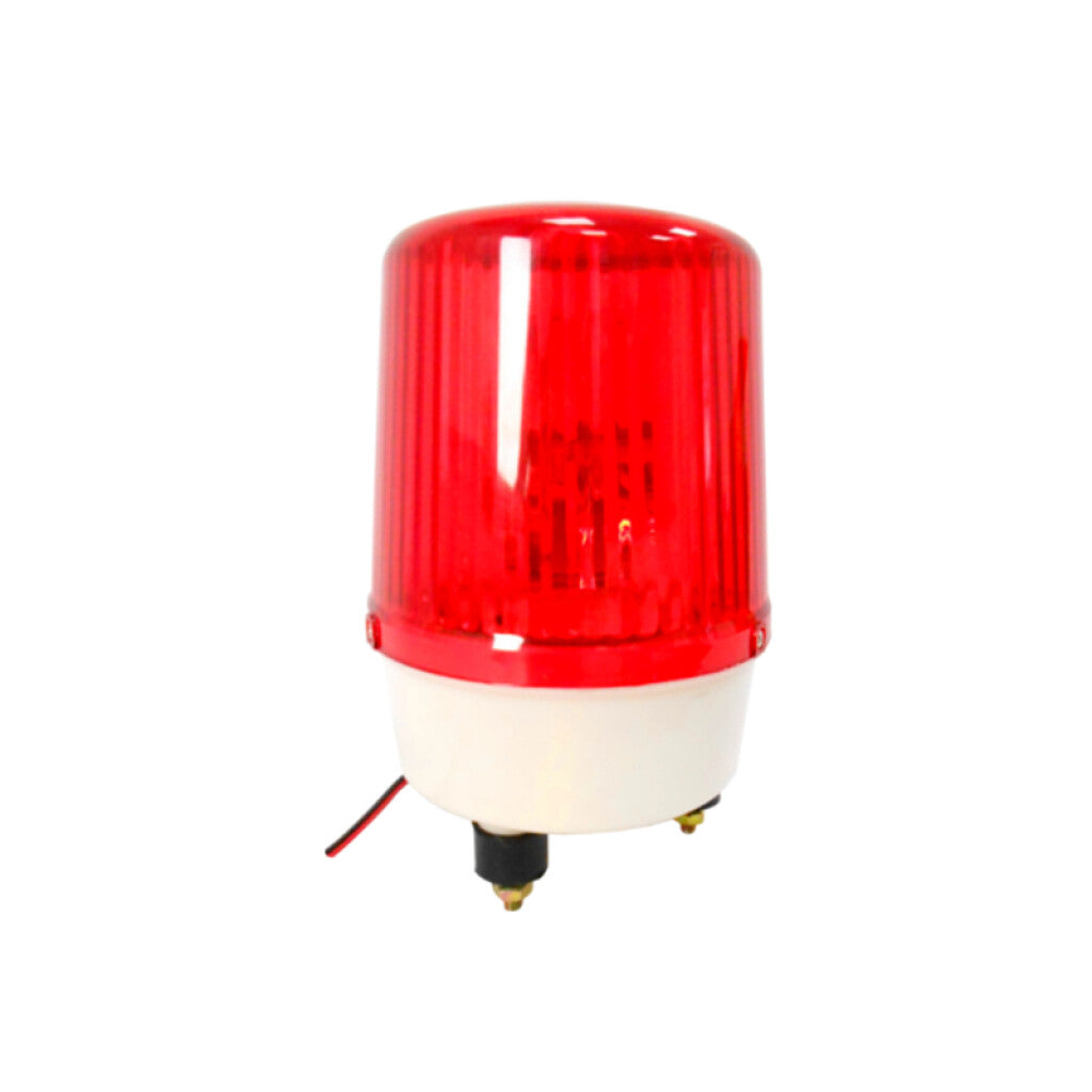 Baliza gira. roja con y sin sonido 15x20 cm. 220V - CF4100