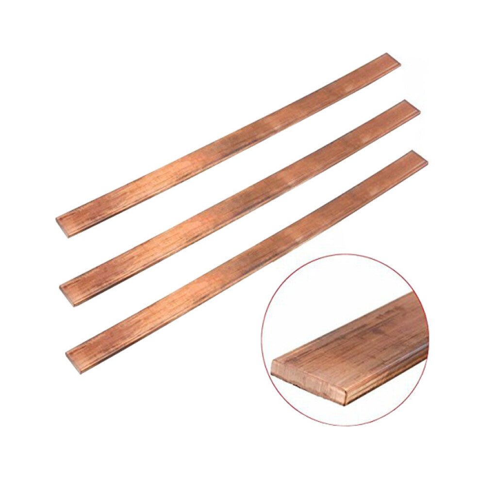 Barra de cobre 20x3mm (0,540 kg./mt.) precio x mt. - BC0320