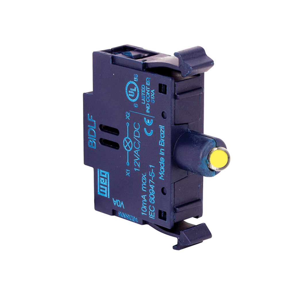 Block cont. led 24VAC-DC amarillo, CSW-BIDLF-3E26 - WE5833X