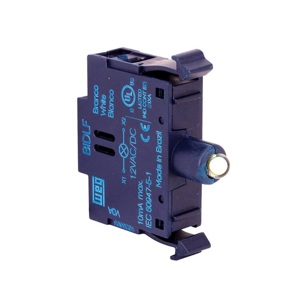 Block contacto led 24VAC-DC blanco, CSW-BIDLF-0E26 - WE5830X