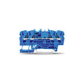 Borne de 4 bocas p/riel 2,5mm² azul - WG2700